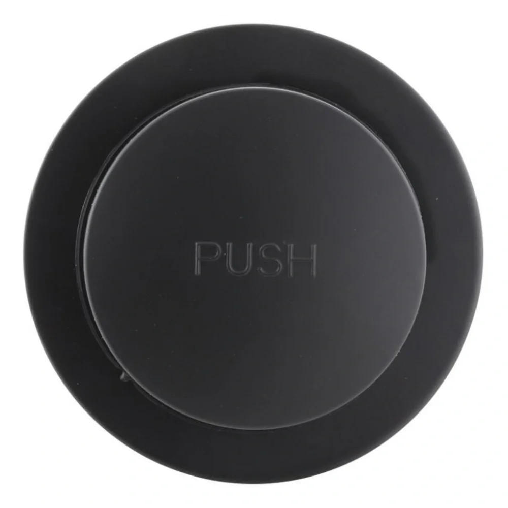 Brass Matte Black Toe Touch Bathtub Drain Cover